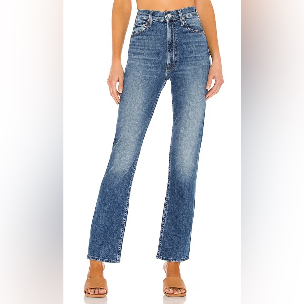 MOTHER Superior High Waisted Rider Skimp Denim Jeans Cowboys Don't Cry 27 $248